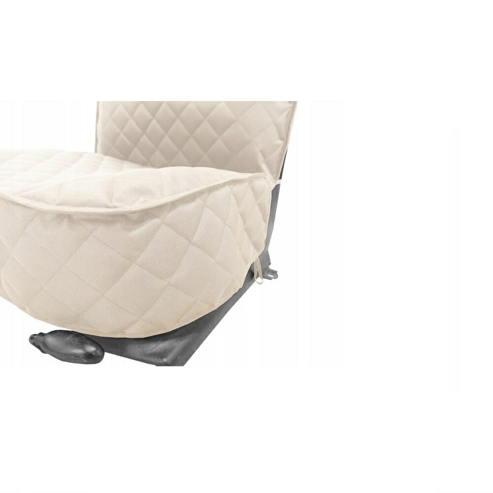 Husa protectie scaun auto, matlasata, crem, impermeabila, labavila, Metru Patrat 5060