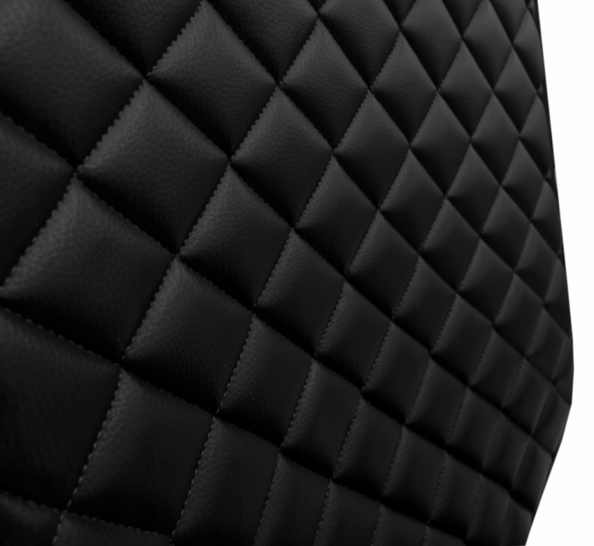 Protectie scaun auto copii, scoica bebe, neagra, din piele ecologica matlasata, lavabila, impermeabila - MetruPatrat.ro