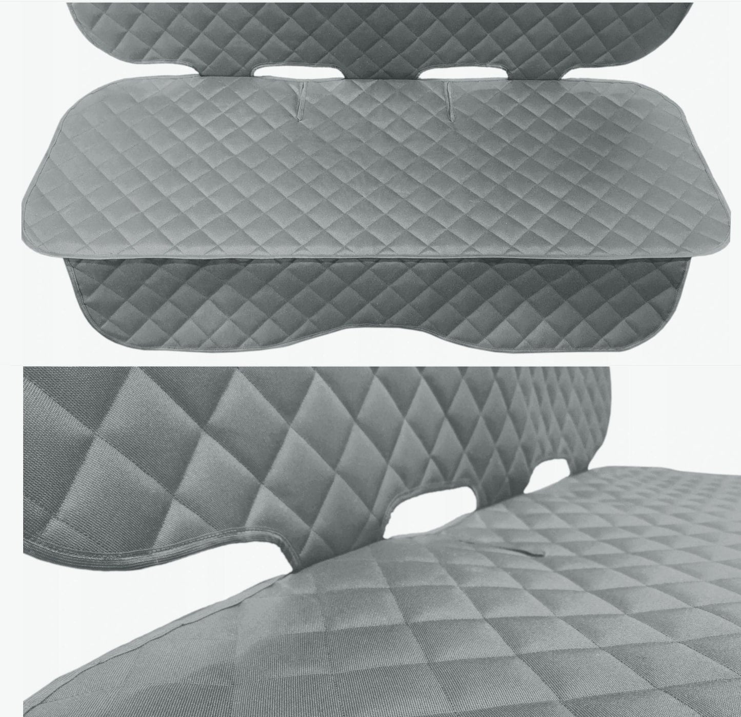 Set 3 protectii auto, matlasate,universale, gri, lavabile, impermeabile, protectie bancheta si 2 protectii scaune fata, Metru Patrat