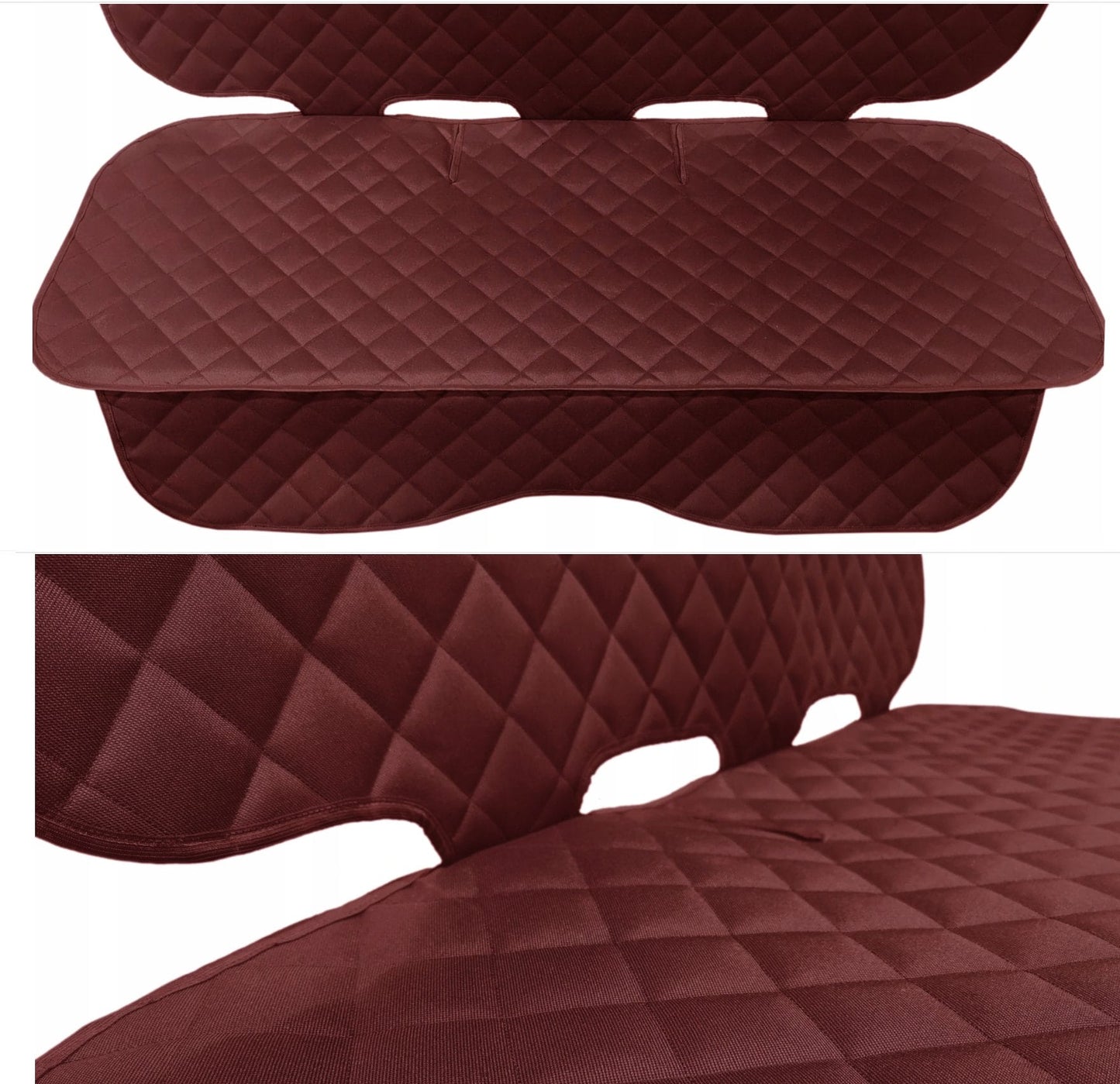 Set 3 protectii auto, matlasate,universale, grena, lavabile, impermeabile, protectie bancheta si 2 protectii scaune fata, Metru Patrat