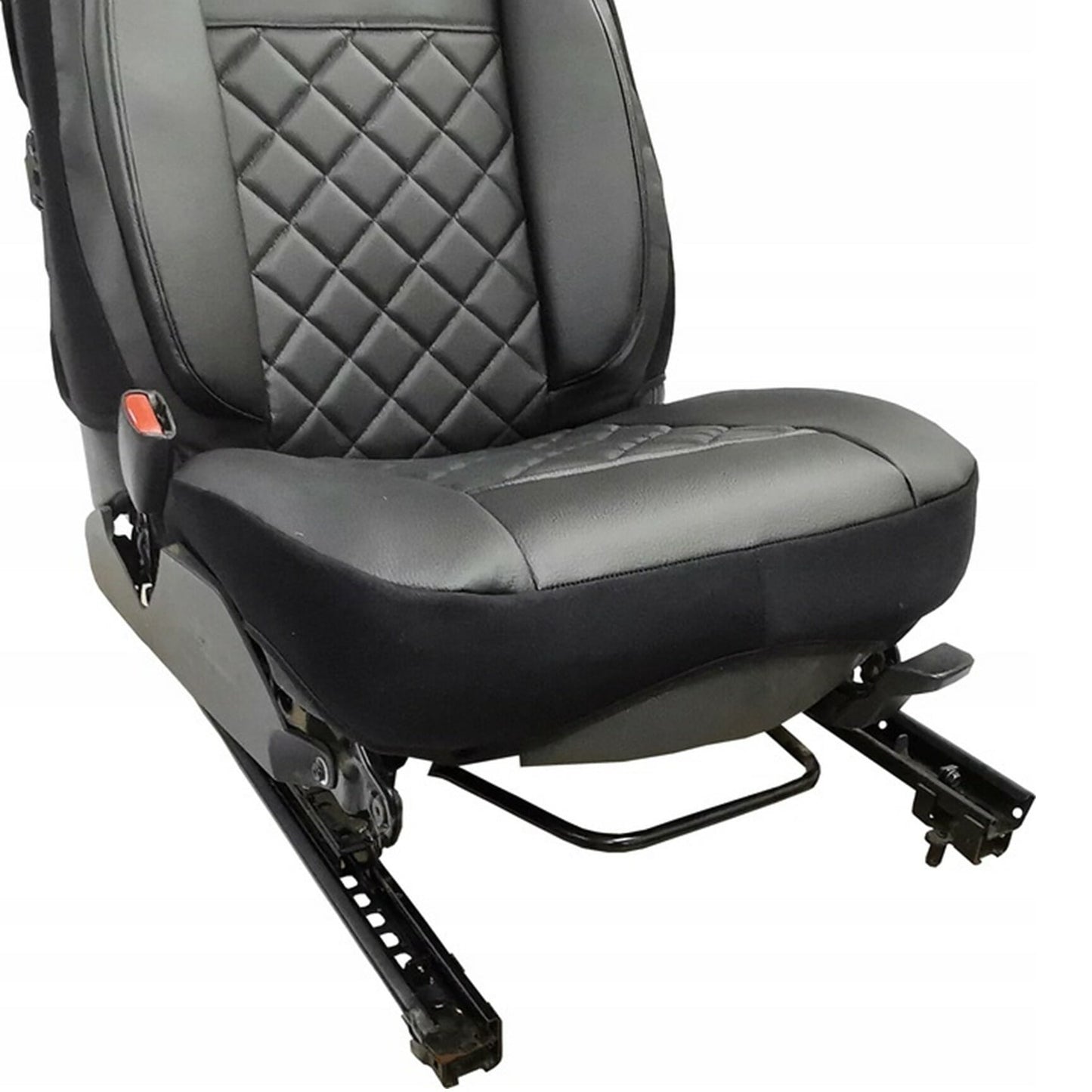 Husa auto tip maieu, din piele ecologica, matlasata, universala, neagra, Metru Patrat 5086