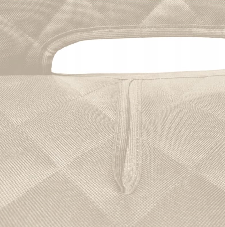 Set 3 protectii auto, matlasate,universale, crem, lavabile, impermeabile, protectie bancheta cu decupare cotiera  si 2 protectii scaune fata, Metru Patrat