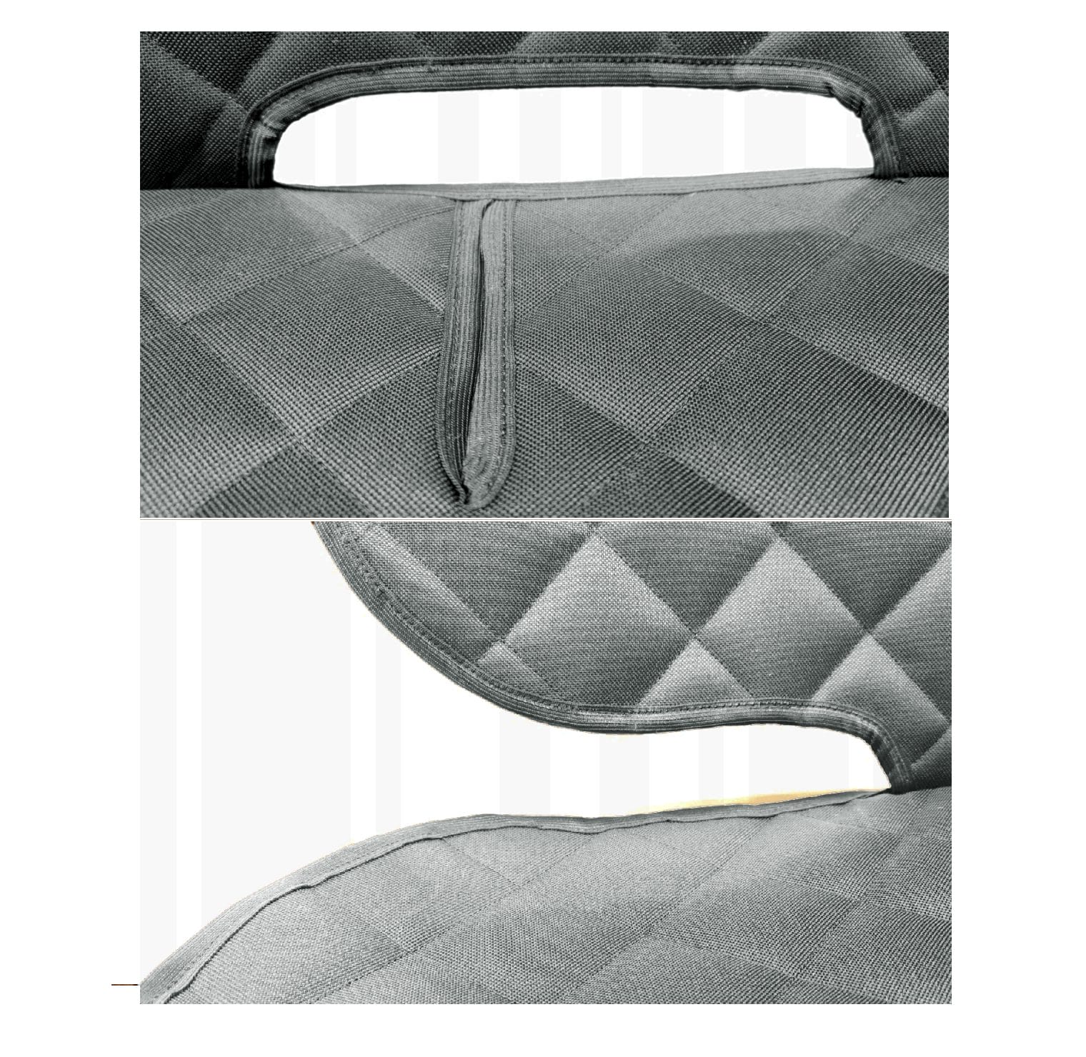 Set 3 protectii auto, matlasate,universale, gri, lavabile, impermeabile, protectie bancheta cu decupare cotiera  si 2 protectii scaune fata, Metru Patrat - MetruPatrat.ro