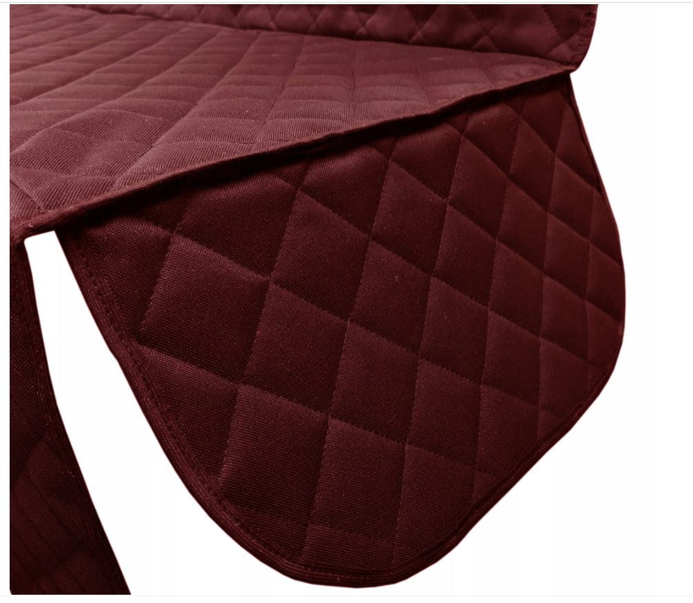 Set 3 protectii auto, matlasate,universale, grena, lavabile, impermeabile, protectie bancheta cu decupare cotiera  si 2 protectii scaune fata, Metru Patrat