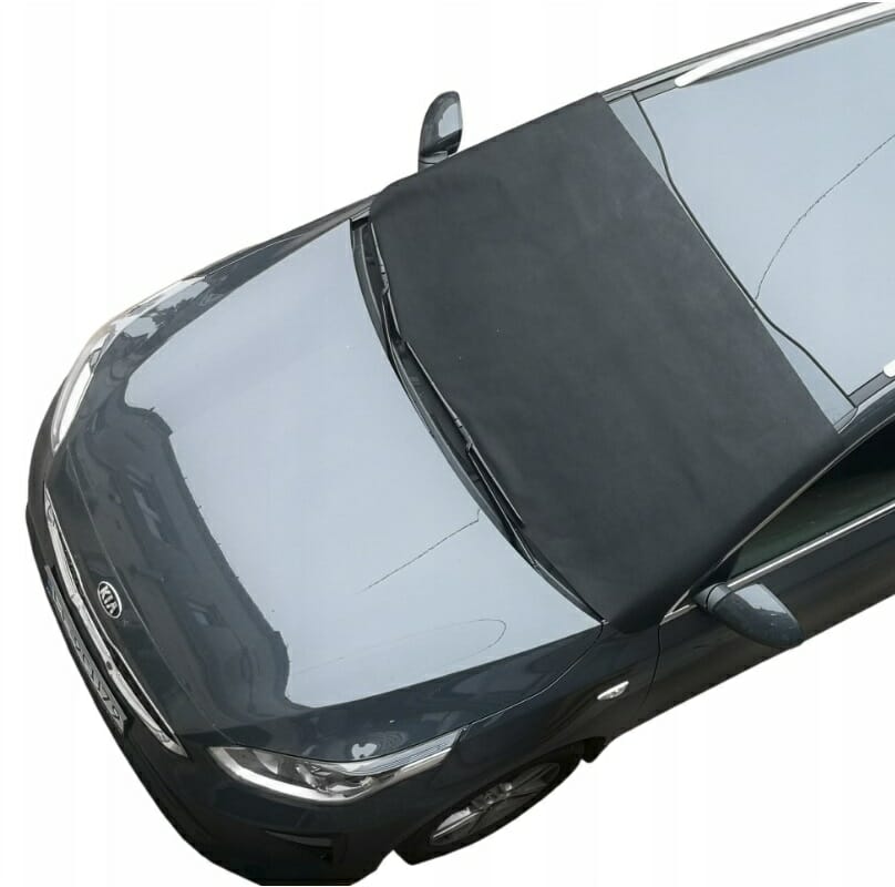 Set 3 protectii auto iarna, pentru autoturisme, universale, husa parbriz 200 x 90 cm, huse oglinzi laterale si huse stergatoare