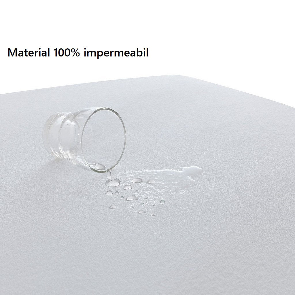 Set 3 piese impermeabile, compus din husa de protectie impermeabila cu elastic pe colturi, + 2 huse impermeabile pentru perna - MetruPatrat.ro