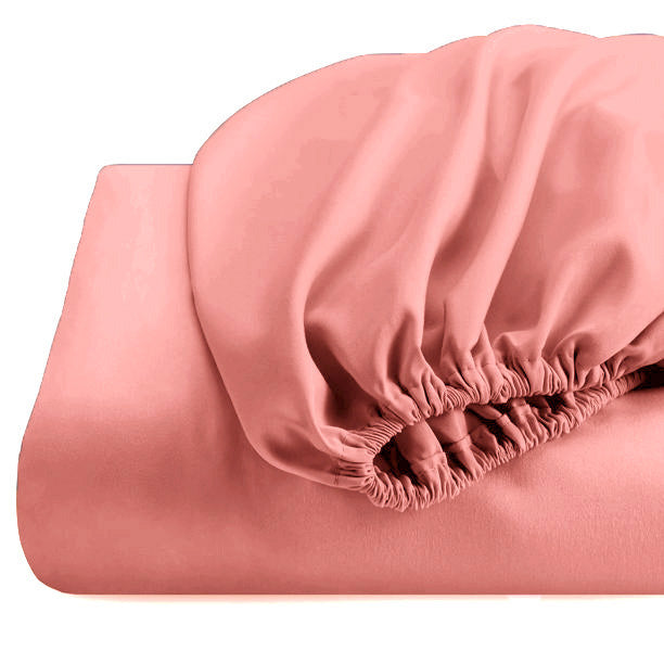 Husa cu fermoar pentru saltea din bumbac 100% natural, de culoare roz pal - MetruPatrat.ro