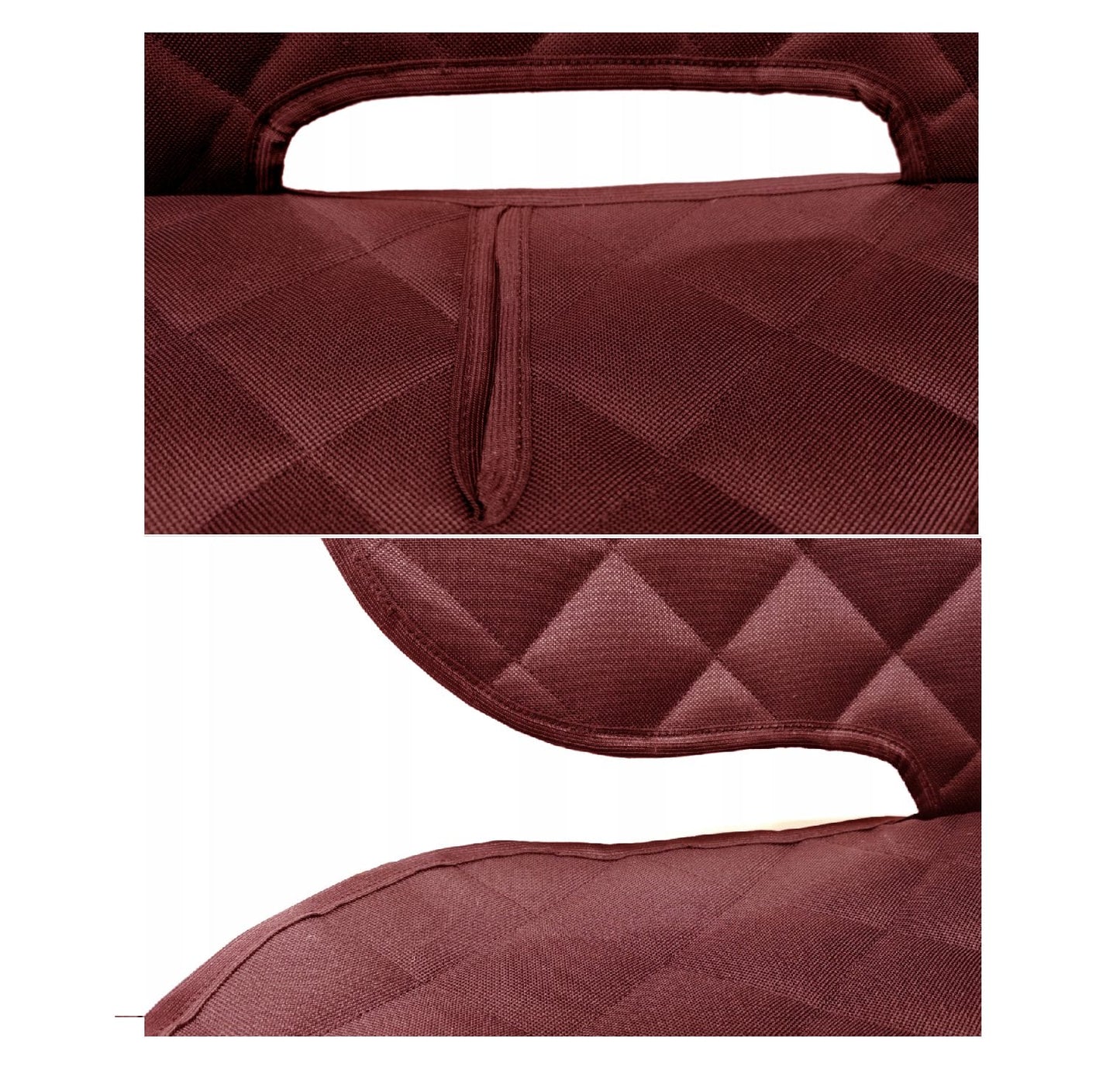 Set 3 protectii auto, matlasate,universale, grena, lavabile, impermeabile, protectie bancheta si 2 protectii scaune fata, Metru Patrat