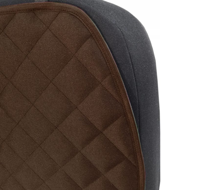 Set doua protectii auto matlasate, universale, pentru spatarul scaunului, cu buzunar organizator, maro, Metru Patrat 2x 5083 - MetruPatrat.ro