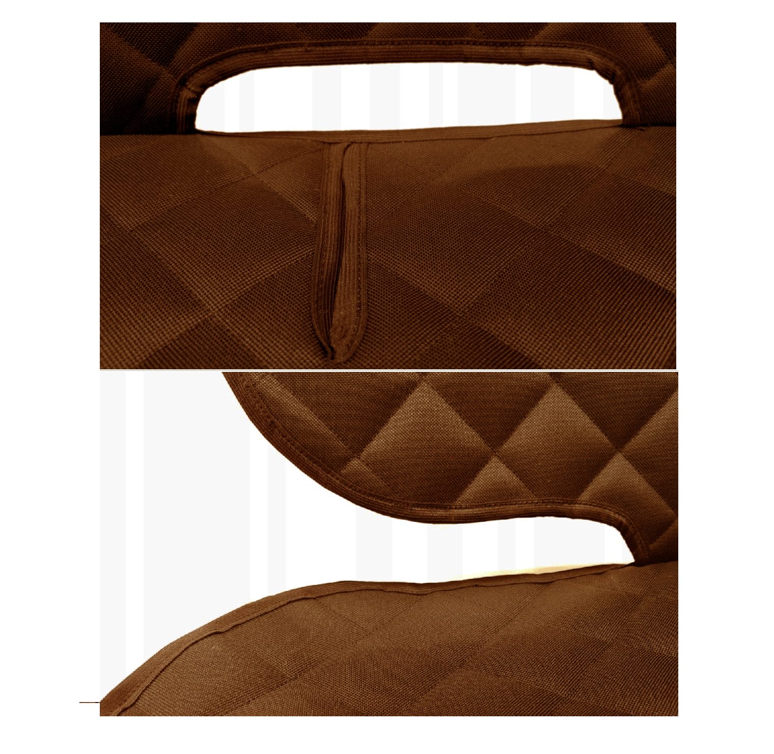 Set 3 protectii auto, matlasate,universale, maro, lavabile, impermeabile, protectie bancheta cu decupare cotiera  si 2 protectii scaune fata, Metru Patrat - MetruPatrat.ro