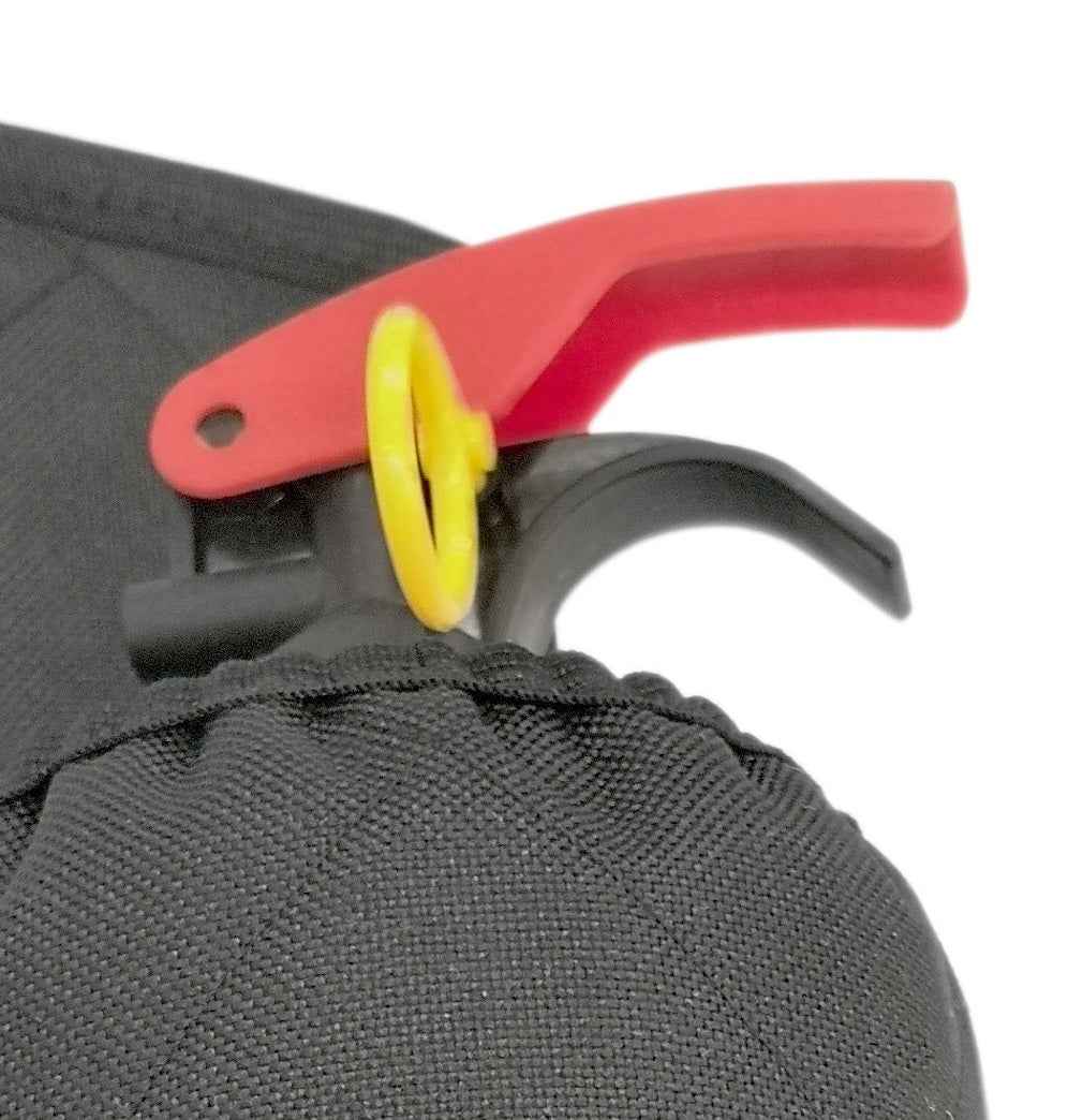 Husa pentru stingator auto matlasata, cu banda velcro pentru fixare usoara, universala
