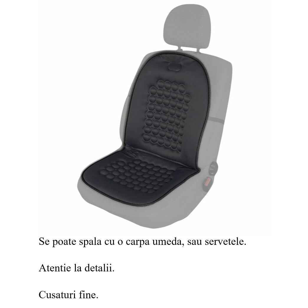 Husa scaun auto unversala , masaj cu magneti , de culoare gri 12086