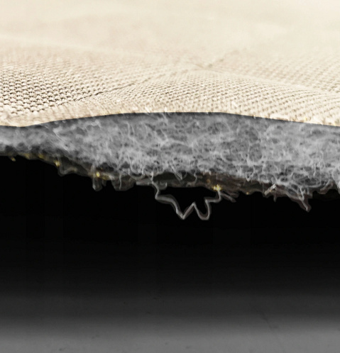 Protectie auto matlasata pentru sezut bancheta spate, cu 2 buzunare organizatoare, crem, impermeabila, lavabila