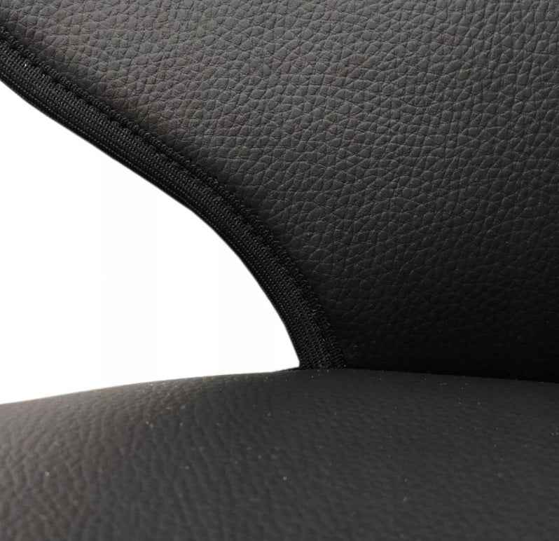 Protectie scaun auto copii, scoica bebe, neagra, din piele ecologica neteda, lavabila, impermeabila