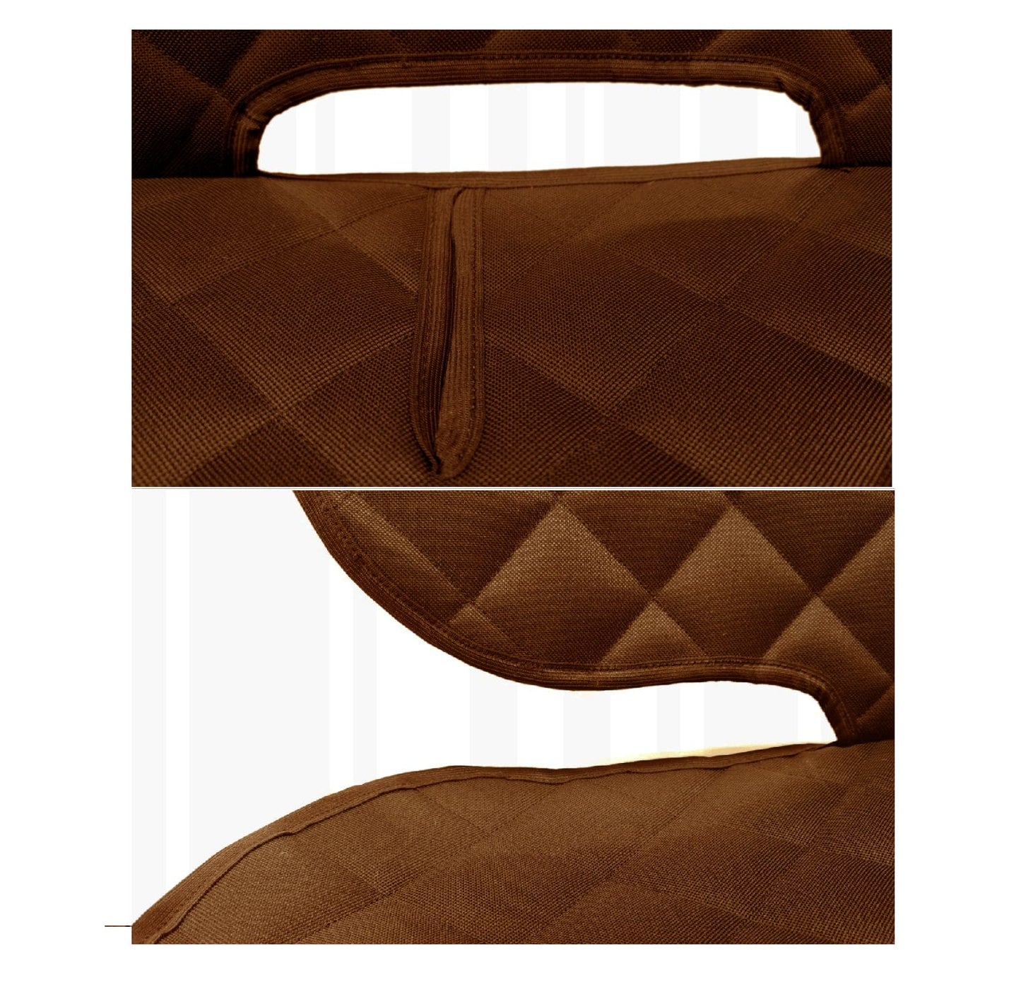 Set 3 protectii auto, matlasate,universale, maro, lavabile, impermeabile, protectie bancheta cu decupare cotiera,spatar scaun si protectie scaune fata, Metru Patrat (copiază) - MetruPatrat.ro