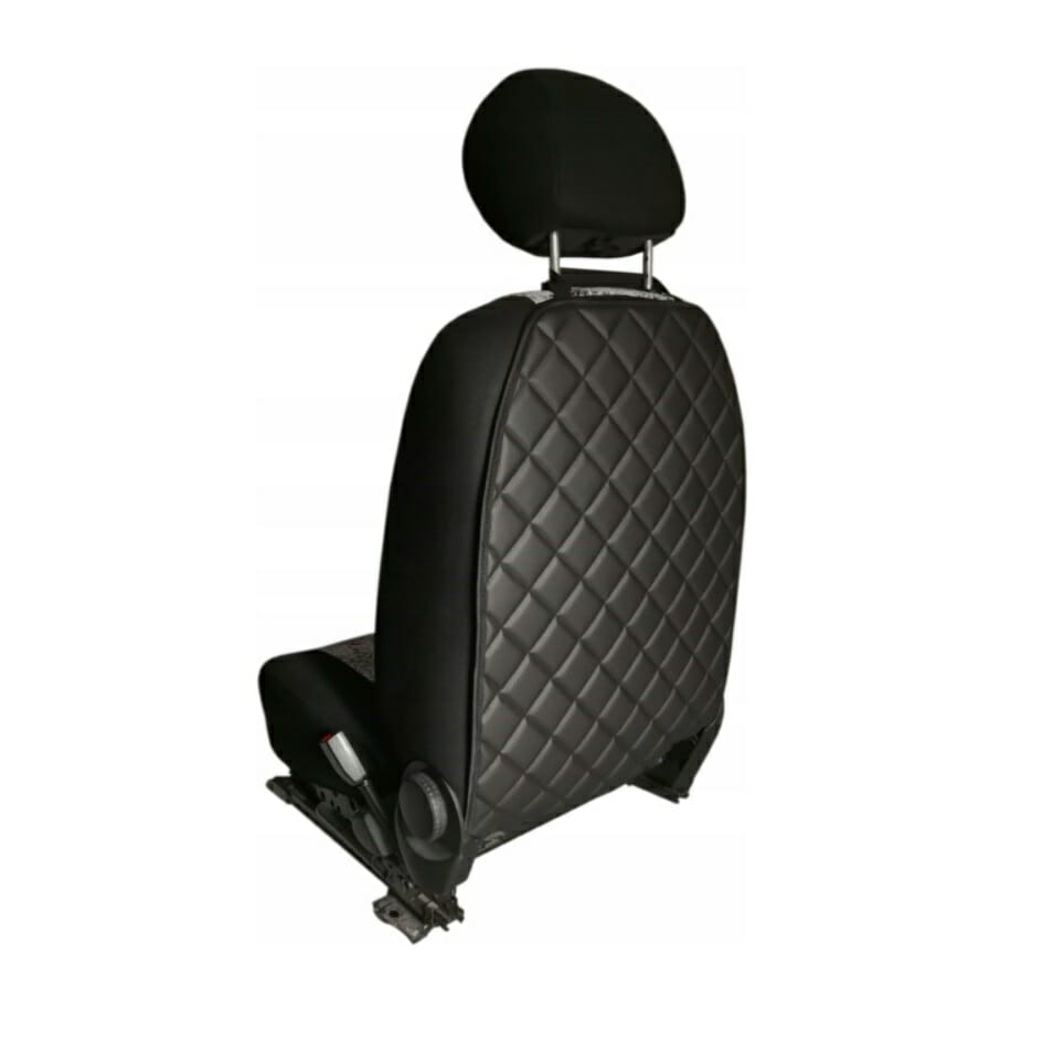 Set 3 protectii auto, matlasate din piele ecologica, universale, negre, lavabile, impermeabile, Metru Patrat - MetruPatrat.ro