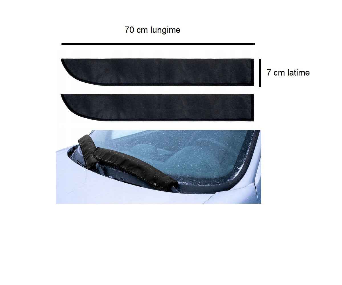 Set 2 protectii auto iarna, pentru auto tip utilitare, husa parbriz 245 x 108 cm si huse stergatoare