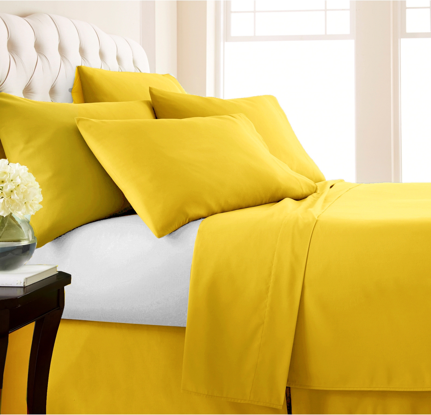 Fata de perna, bumbac natural 100% galben pal - 1 bucata