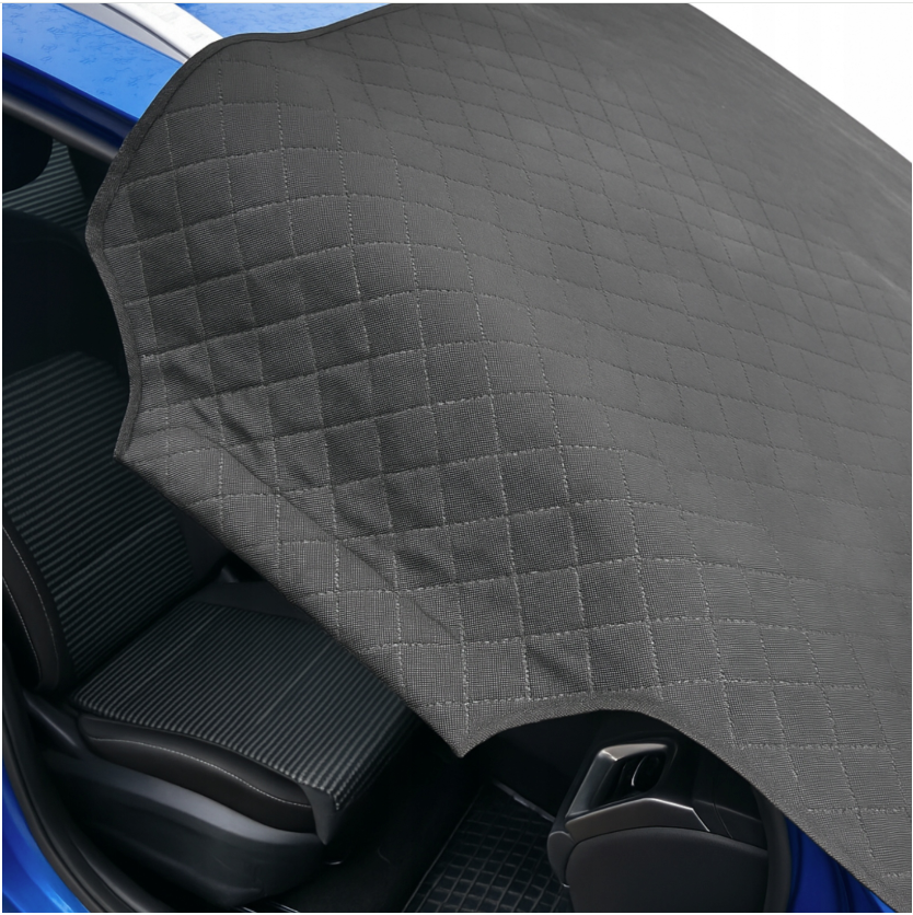 Parasolar matlasat pentru parbriz autoturism, iarna-vara, protectie ridicata, protectie UV, cu prindere magneti exterior, 121x188 cm, Metru Patrat - MetruPatrat.ro