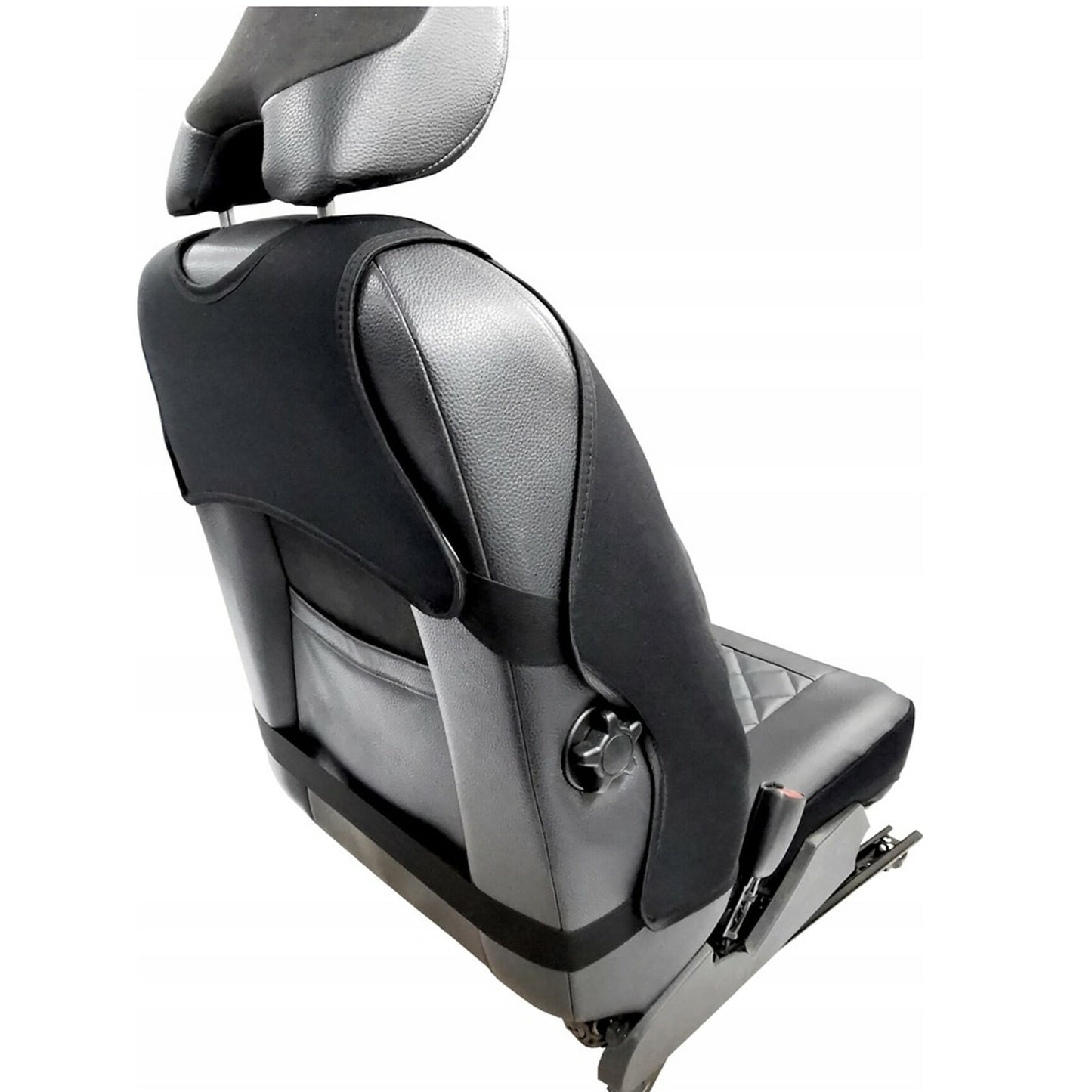 Husa auto tip maieu, din piele ecologica, matlasata, universala, neagra, Metru Patrat 5086