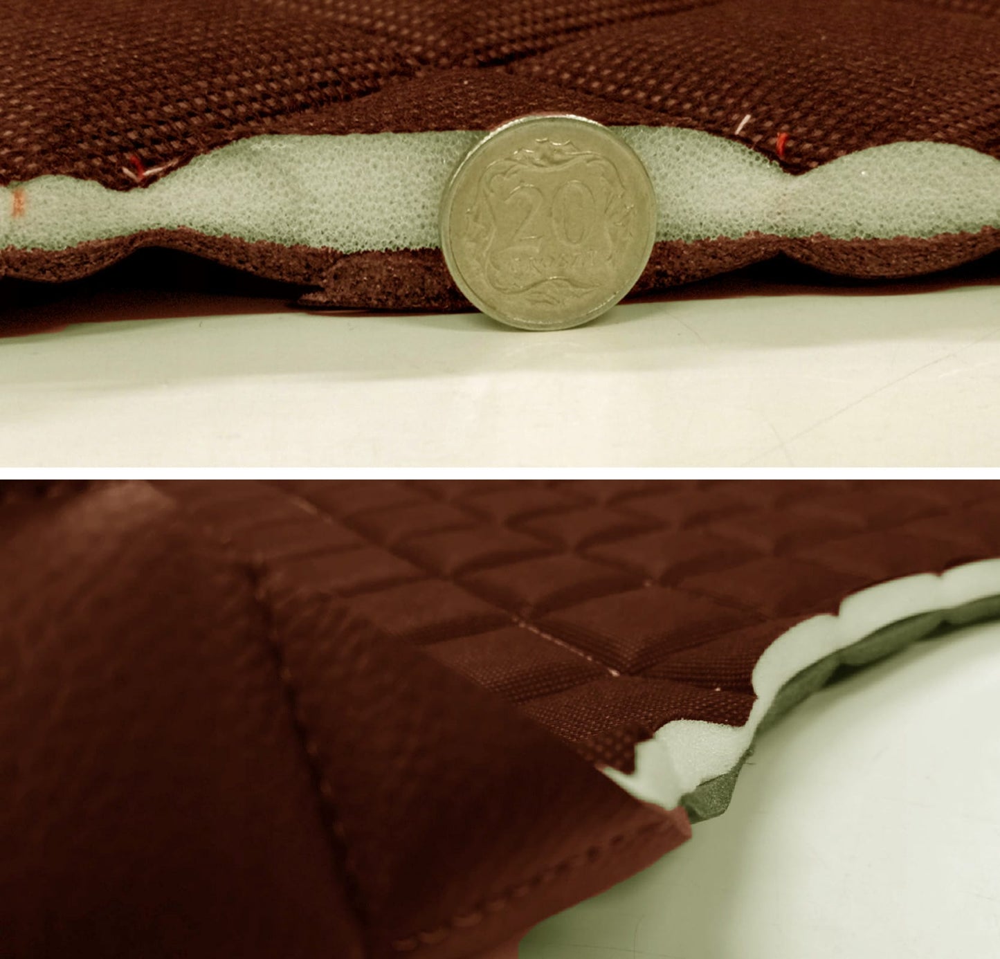 Set 3 protectii auto, matlasate,universale, maro, lavabile, impermeabile, protectie bancheta cu decupare cotiera  si 2 protectii scaune fata, Metru Patrat - MetruPatrat.ro