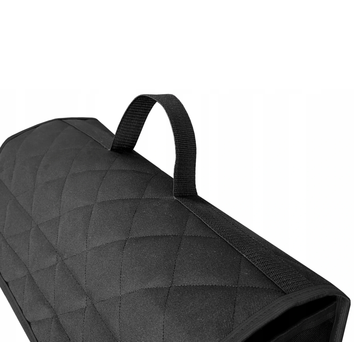 Organizator auto universal pentru portbagaj, prevazut cu banda arici pentru fixare usoara, marimea L negru