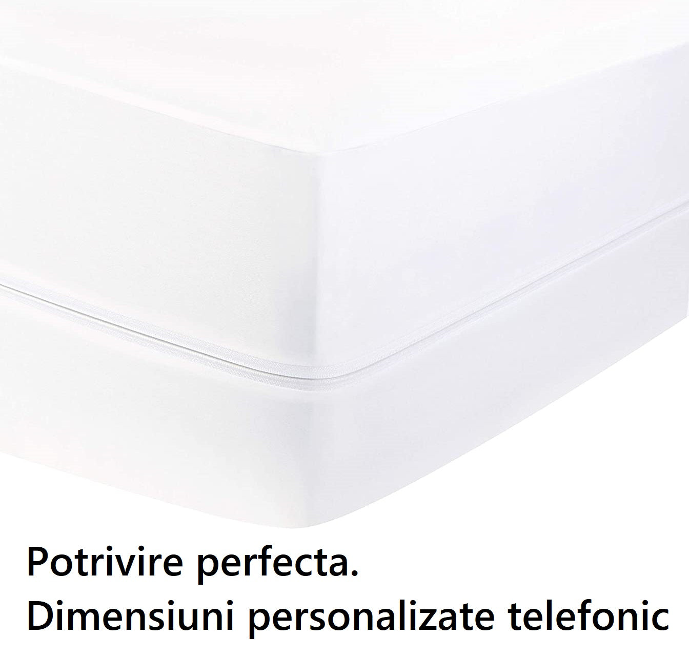 Set 2 piese impermeabile, compus din husa de protectie impermeabila cu fermoar + 1 husa impermeabila pentru perna - MetruPatrat.ro