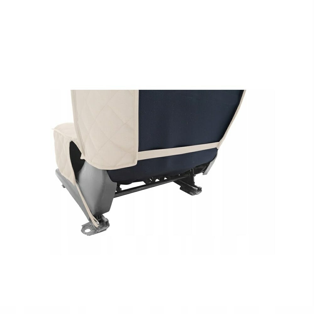 Husa protectie scaun auto, matlasata, crem, impermeabila, labavila, Metru Patrat 5060