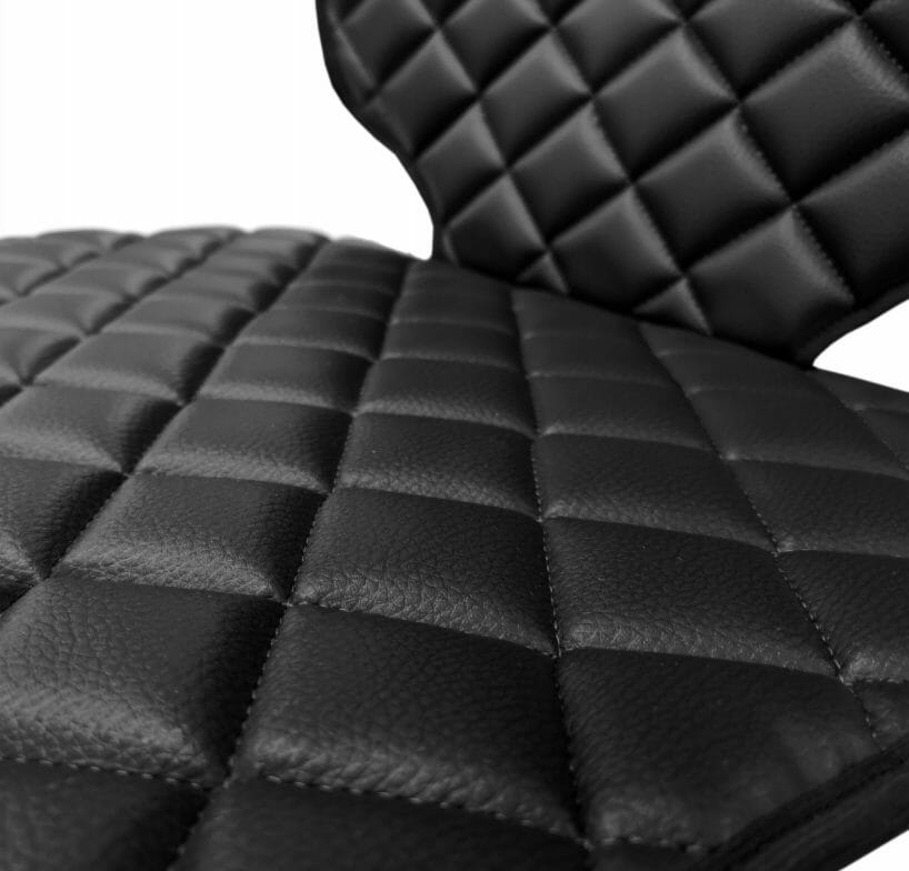 Set 5 protectii auto matlasate, din piele ecologica, pentru scaune fata-spate, universale, negre, lavabile, impermeabile, Metru Patrat - MetruPatrat.ro