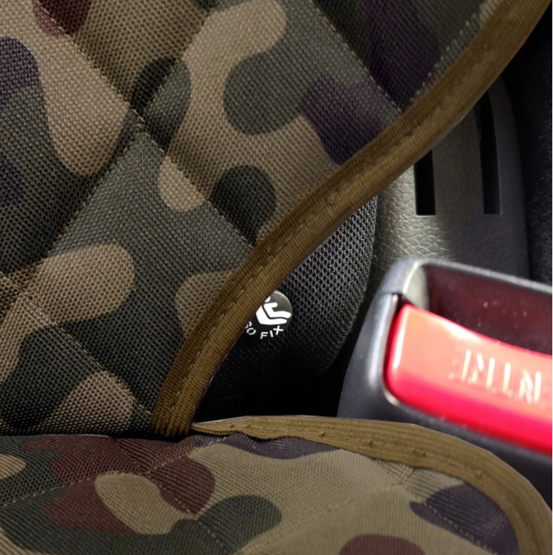 Set 2 huse de protectie scaune auto, universale - protectie spatar scaun fata matlasata si protectie matlasata pentru scaun auto, scoica bebe, army - MetruPatrat.ro