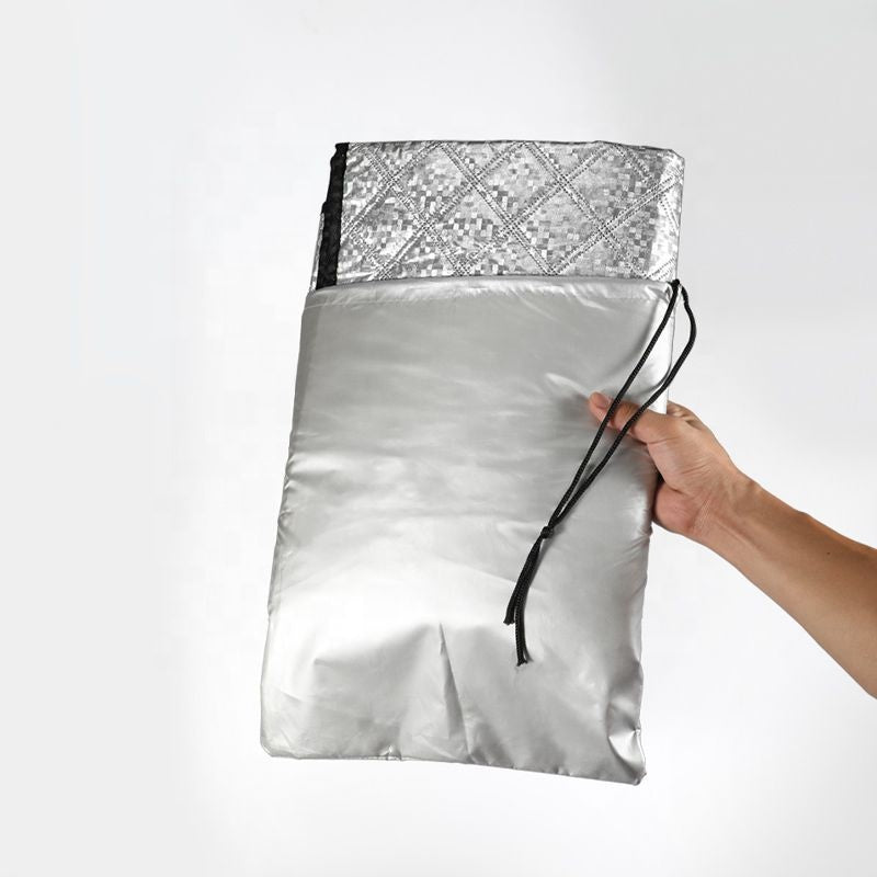 Protectie Iarna pentru parbriz si oglinzi laterale, matlasata, Anti-Inghet, Iarna-Vara, 145x178 cm, fixare cu magneti in partea de jos si prindere cu usile laterale, Metru Patrat - MetruPatrat.ro