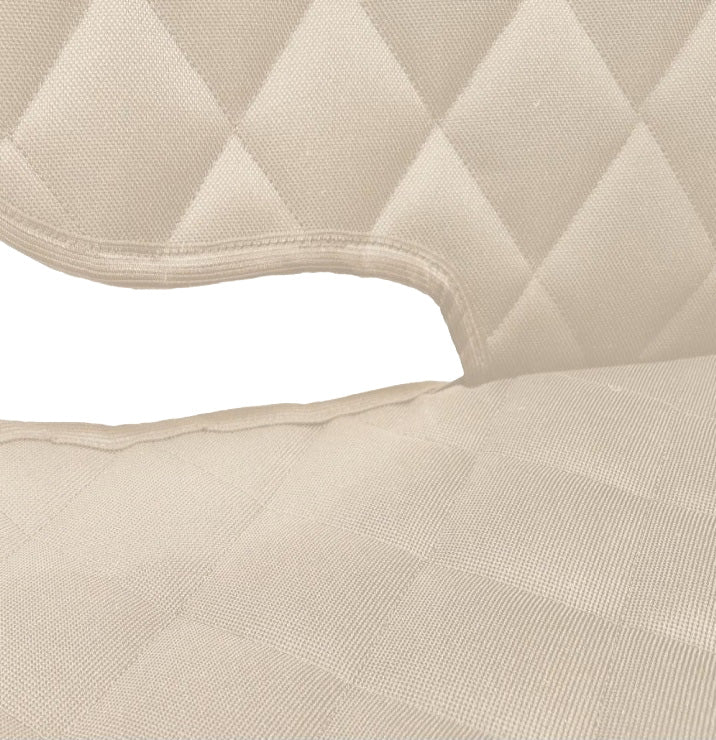 Set 3 protectii scaune auto, universale, matlasate, crem, lavabile, impermeabile - protectie matlasata cu decupare cotiera pentru bancheta din spate si 2 protectii spatar scaun