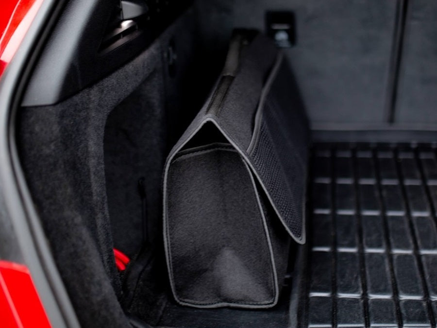 Organizator auto universal, cu buzunar lateral si banda velcro, pok