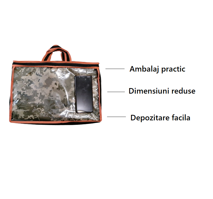 Husa moto marimea M, de tip camuflaj, fabricata din nailon gros impermeabil, prelata ce asigura protectie pentru soare , vant , praf , inghet si ninsoare 10093