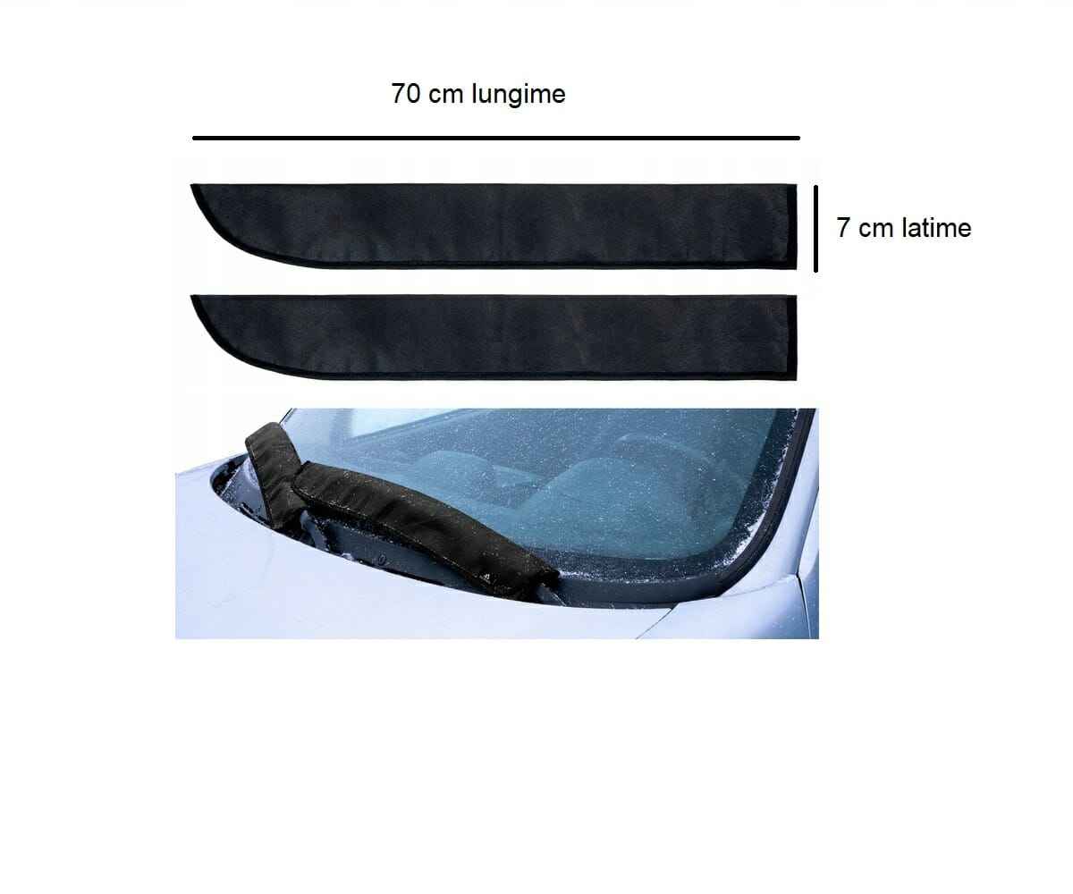 Set 2 protectii auto iarna, pentru autoturisme, universale, husa parbriz 188x99 cm si huse stergatoare