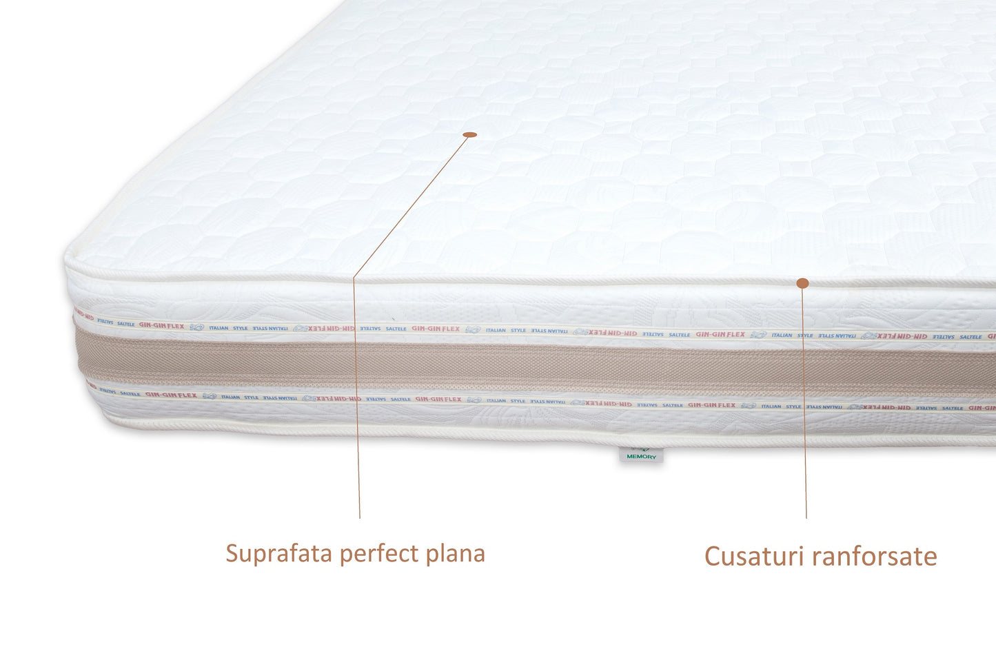 Memory Soft 26 cm, cu plasa de arcuri