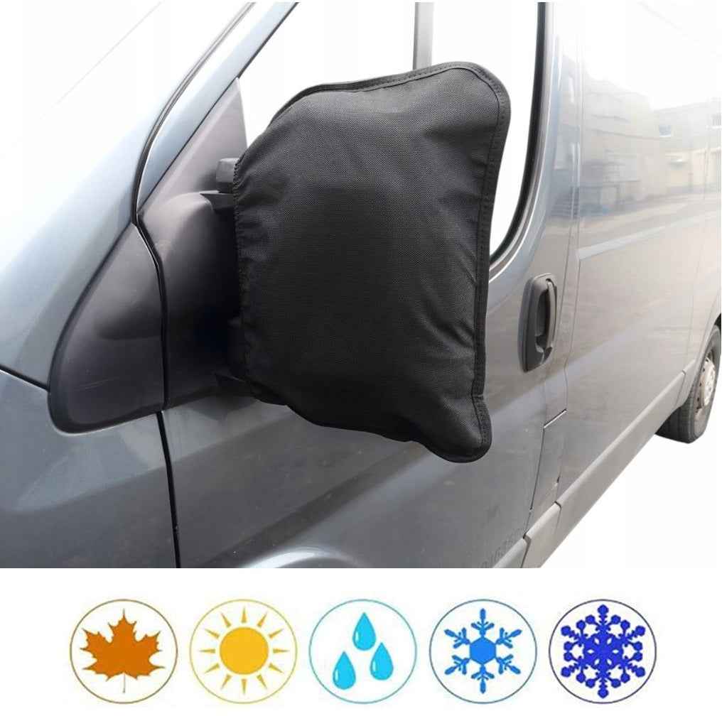 Set 3 protectii auto iarna, pentru auto tip utilitare, husa parbriz 245 x 108 cm, huse oglinzi laterale si huse stergatoare