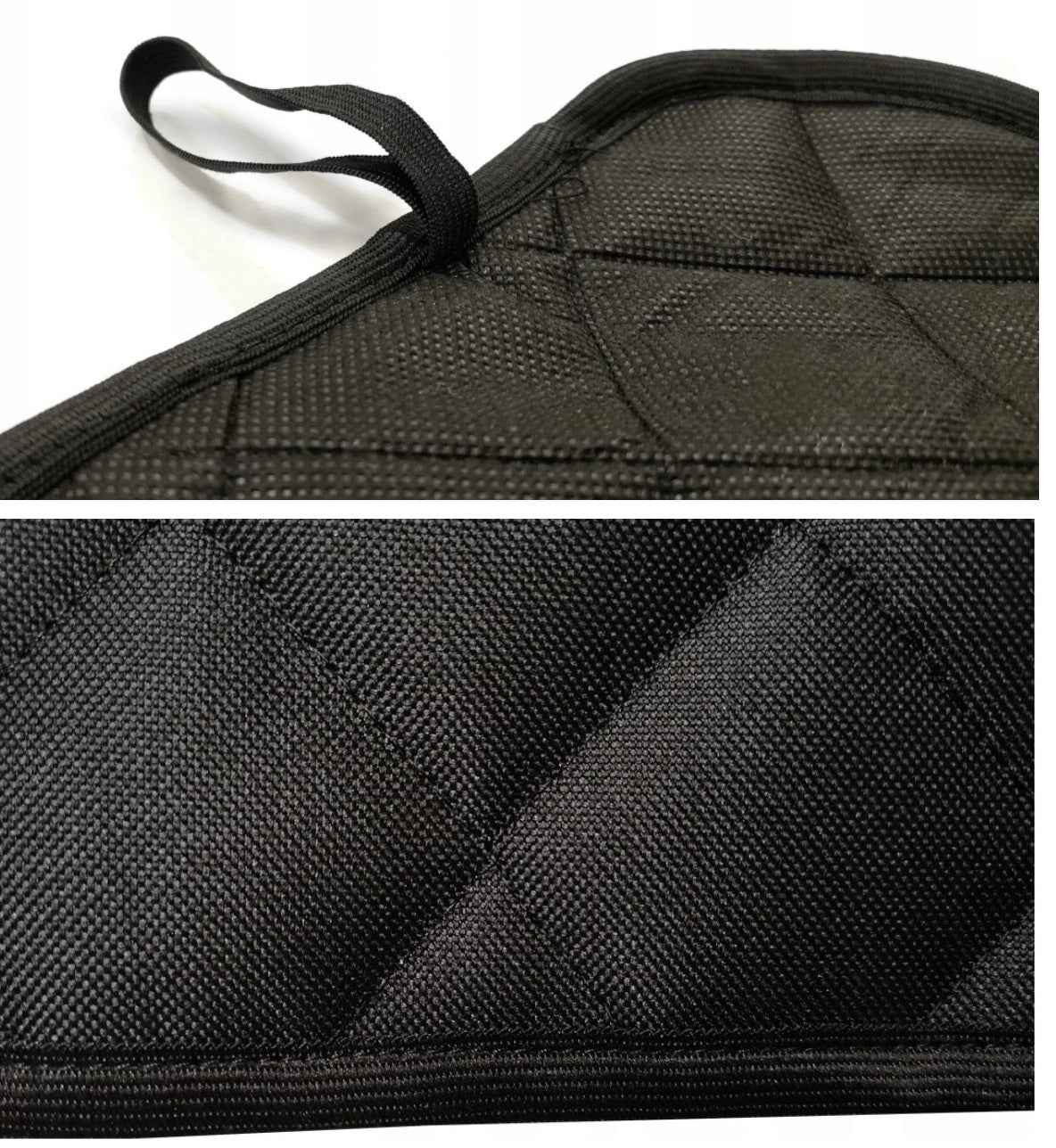 Set 2 protectii scaune auto, universale, matlasate, negre, lavabile, impermeabile - protectie sezut scaun sau bancheta si protectie spatar scaun