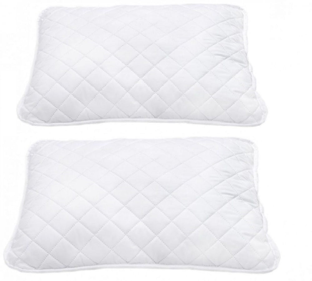 Set 2 perne matlasate albe