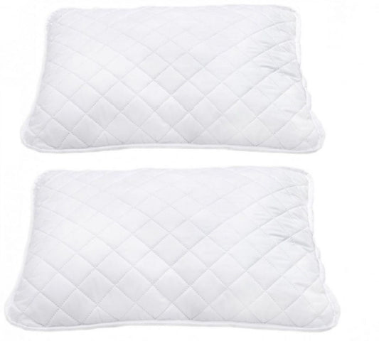 Set 2 perne matlasate albe