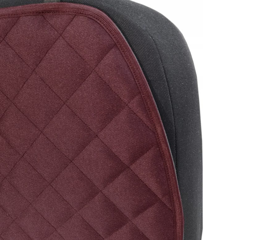 Set 2 protectii auto matlasate, universale, lavabile, grena, protectie sezut scaun sau bancheta si protectie spatar scaun cu buzunar organizator, Metru Patrat - MetruPatrat.ro