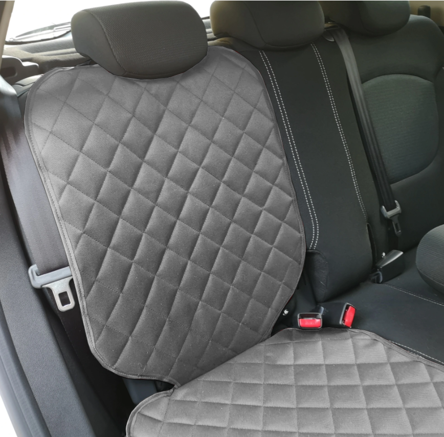 Protectie auto matlasata, universala, pentru scaun auto, scaun copii, scoica bebe, impermeabila, lavabila, gri, Metru Patrat 5066 - MetruPatrat.ro