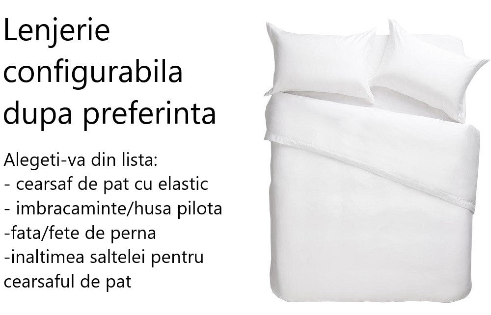 Lenjerie bumbac natural 100%, configurabila - MetruPatrat.ro