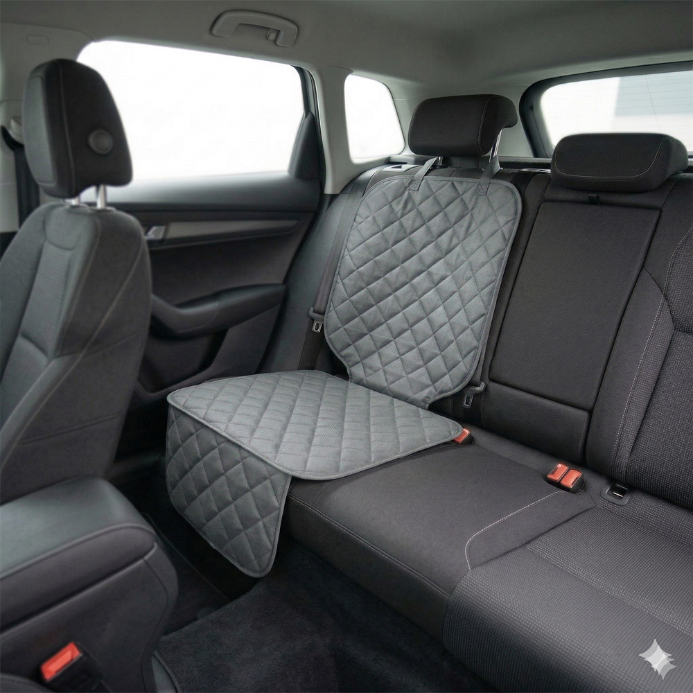 PROTECTIE AUTO,UNIVERSALA,GRI,PENTRU SCAUN AUTO COPII,SCOICA BEBE,METRU PATRAT