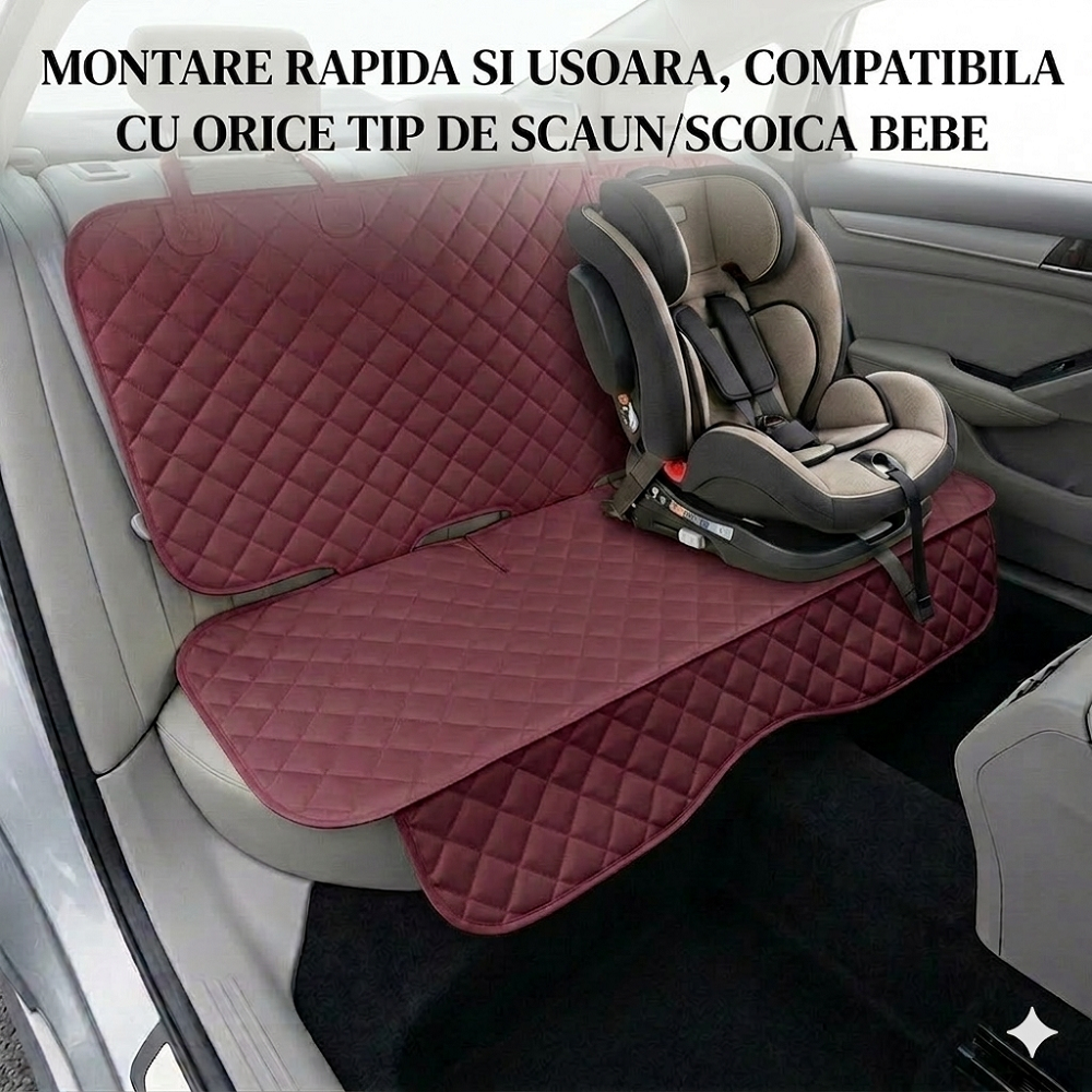 PROTECTIE MATLASATA PENTRU BANCHETA DIN SPATE, GRENA, IMPERMEABILA, LAVABILA - MetruPatrat.ro