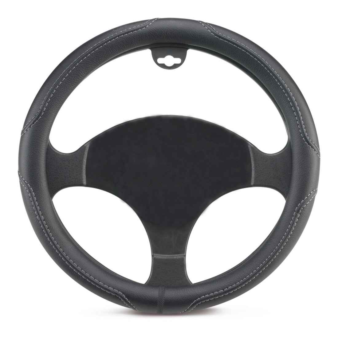 Husa volan, Metru Patrat, din piele, de culoare neagra, M, 37-39 cm 10051