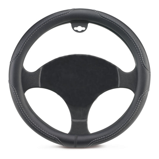 Husa volan, Metru Patrat, din piele, de culoare neagra, M, 37-39 cm 10051