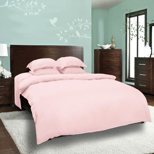 Lenjerie Bumbac Ranforce Lux, Model "Roz Uni"