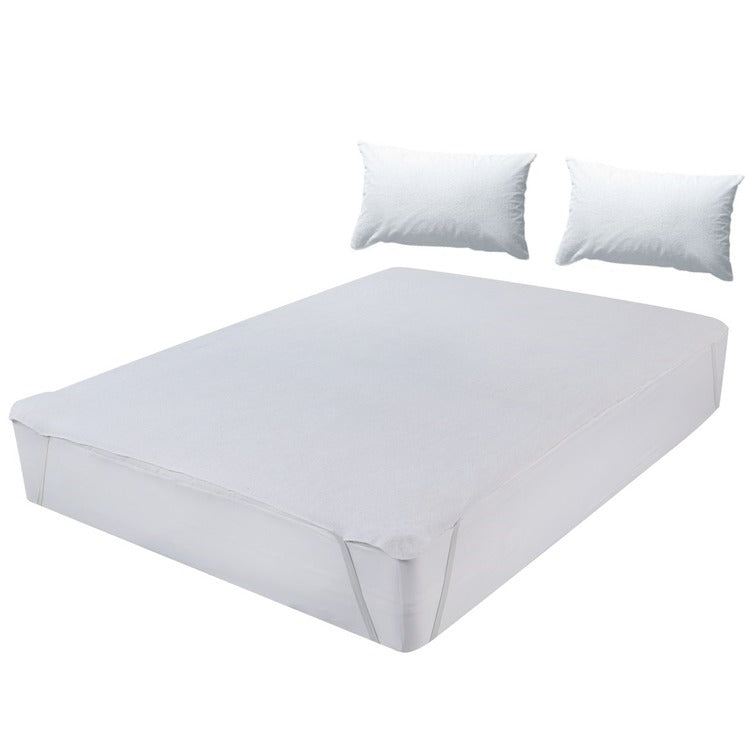 Set 2 piese impermeabile, compus din husa de protectie impermeabila cu elastic pe colturi, + 1 husa impermeabila pentru perna - MetruPatrat.ro