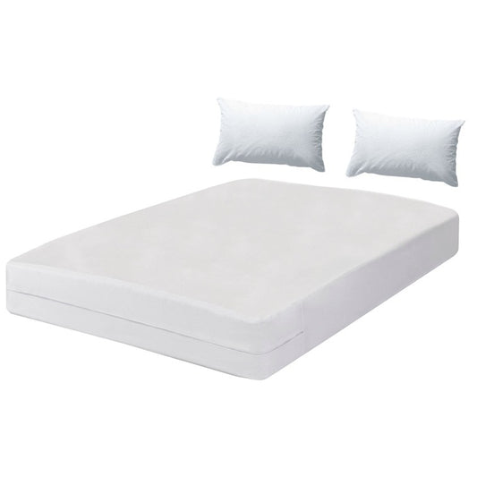 Set 3 piese impermeabile, compus din husa impermeabila cu fermoar + 2 huse impermeabile pentru perna